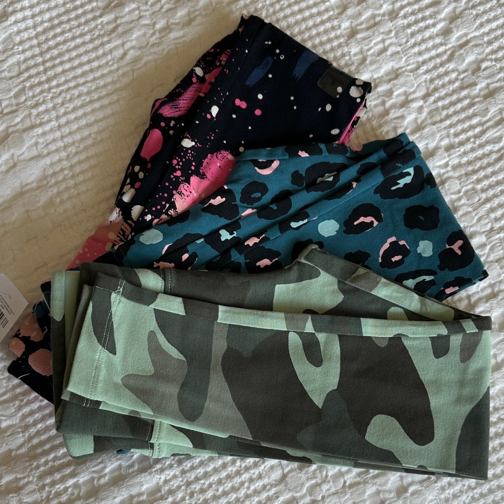 NWT! Set of THREE! Justice brand girls leggings- never worn!